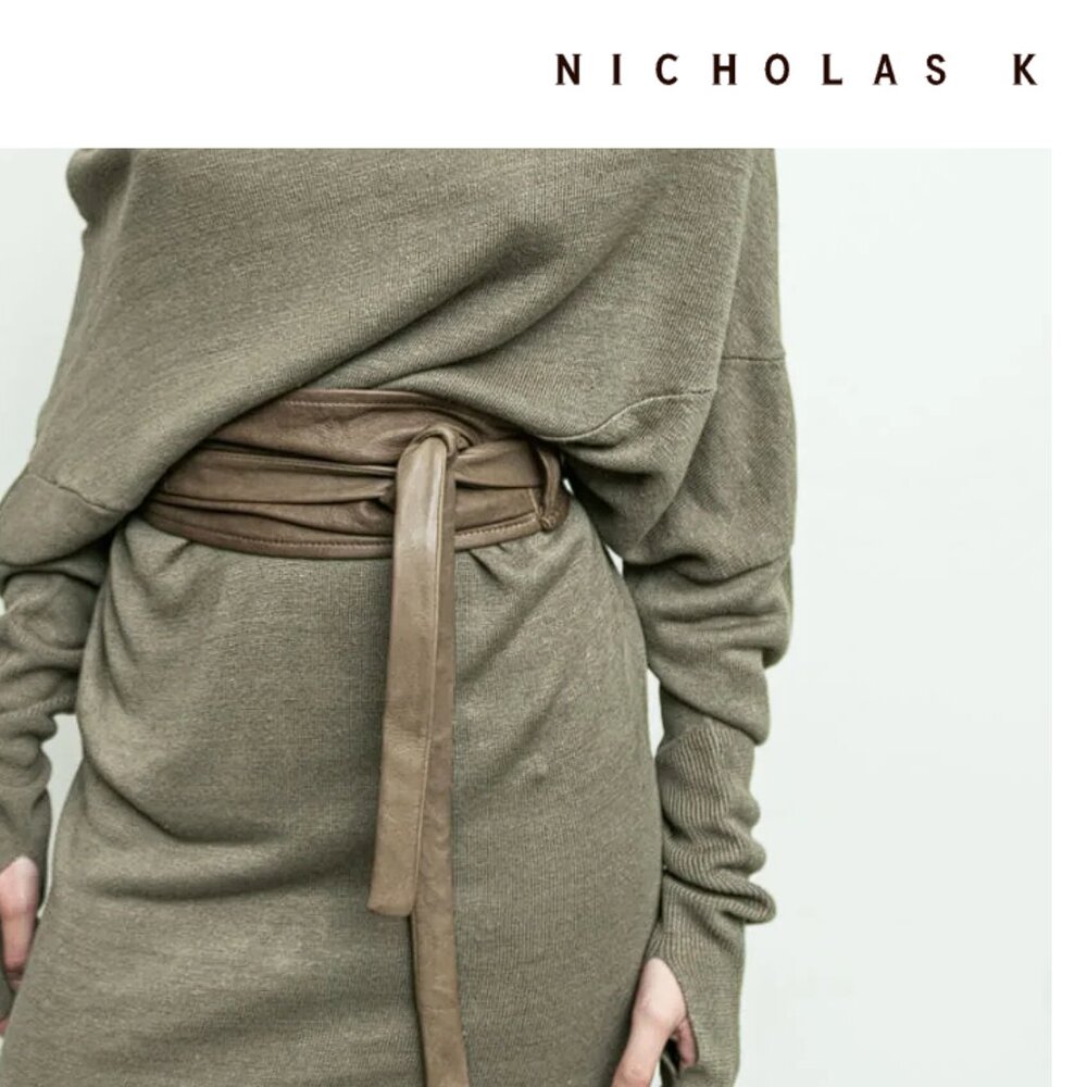 NWT - Nicholas K Waist Belt/Headband - XS/S - Khaki